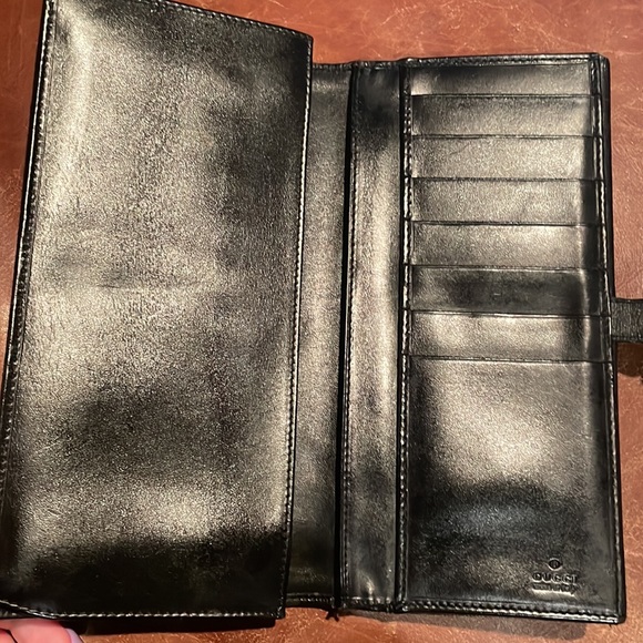 🌞Vintage Gucci wallet! Canvas & leather 🖤🖤 - Picture 5 of 8